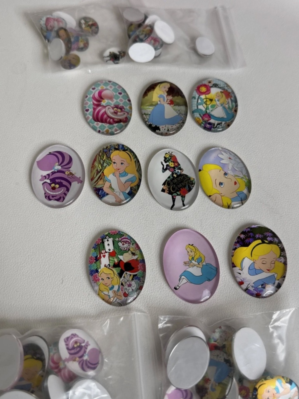 Alice In Wonderland Cabochon Lot - 48 Pieces